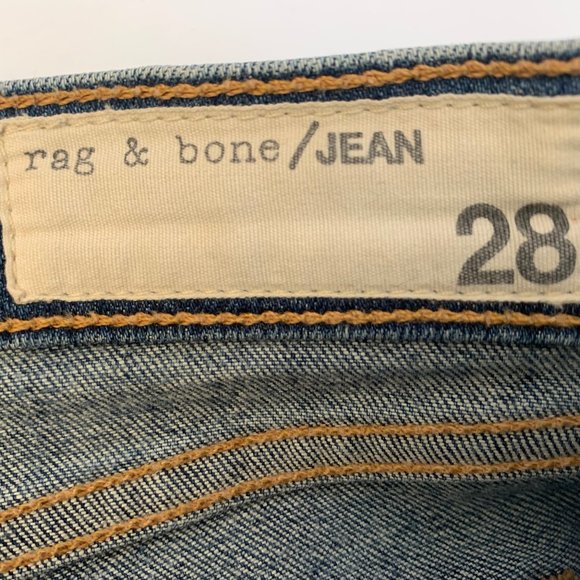 Rag & Bone Women's Dash Wembly Destroyed Knee Jeans Size 28 - Picture 7 of 9